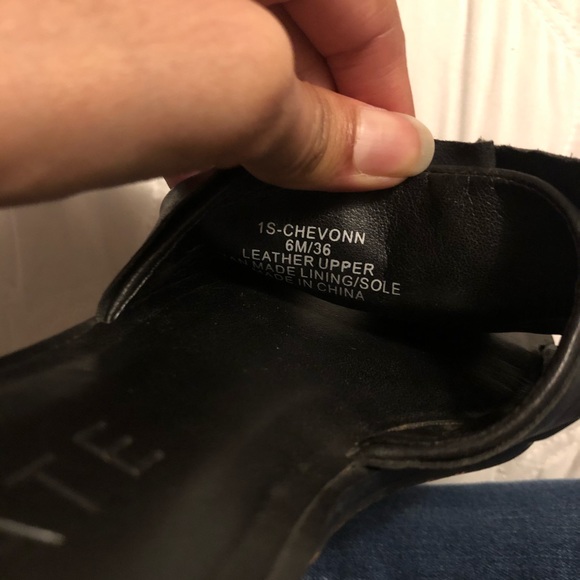 1. STATE Chevonn Open Toe Black Slides Sandal - Picture 4 of 5